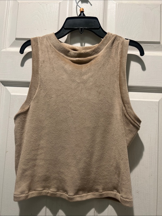 SKIMS Tops - SKIMS Beige Tank Top Sleeveless Cropped Crew